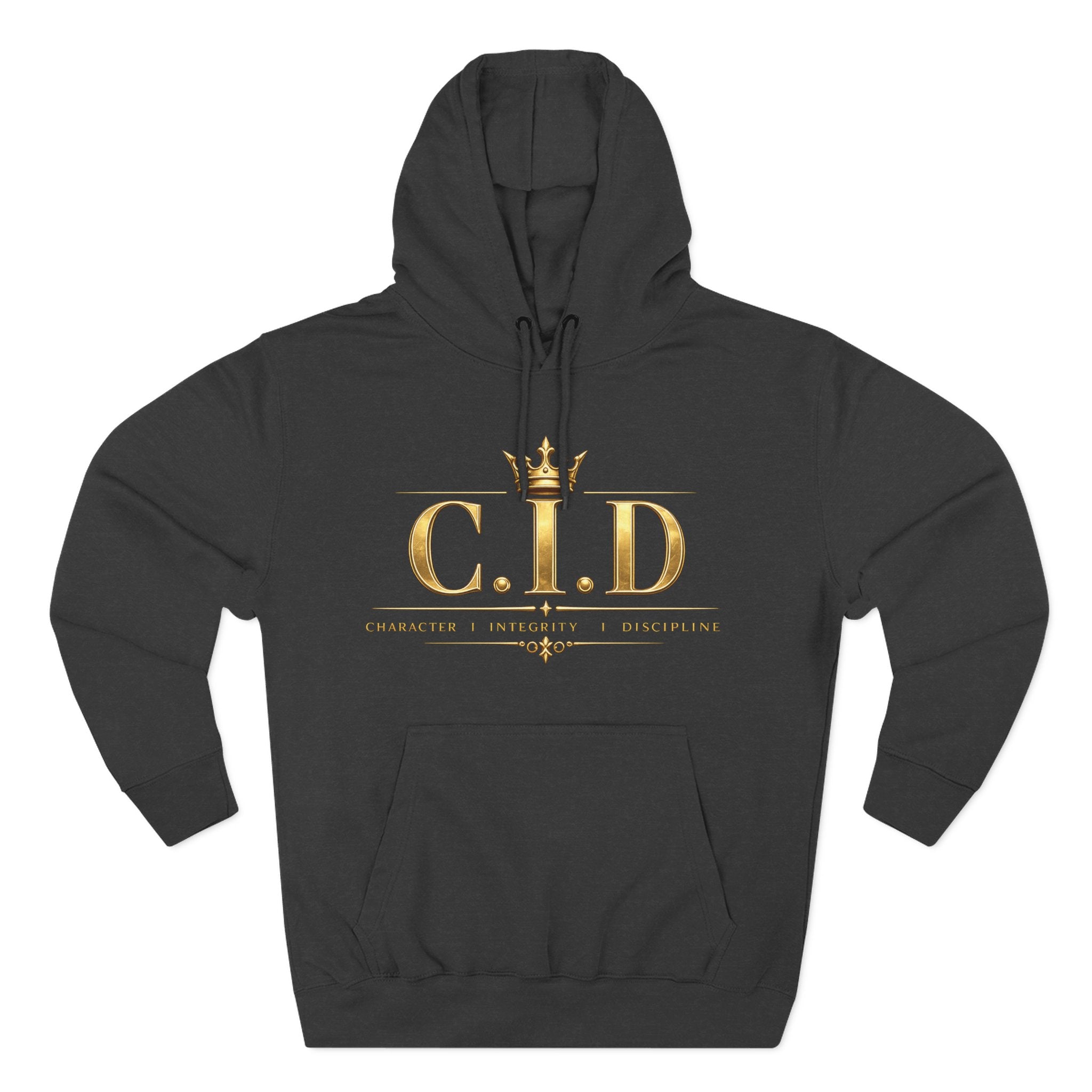 Gold text Unisex Heavyweight Hooded Sweatshirt