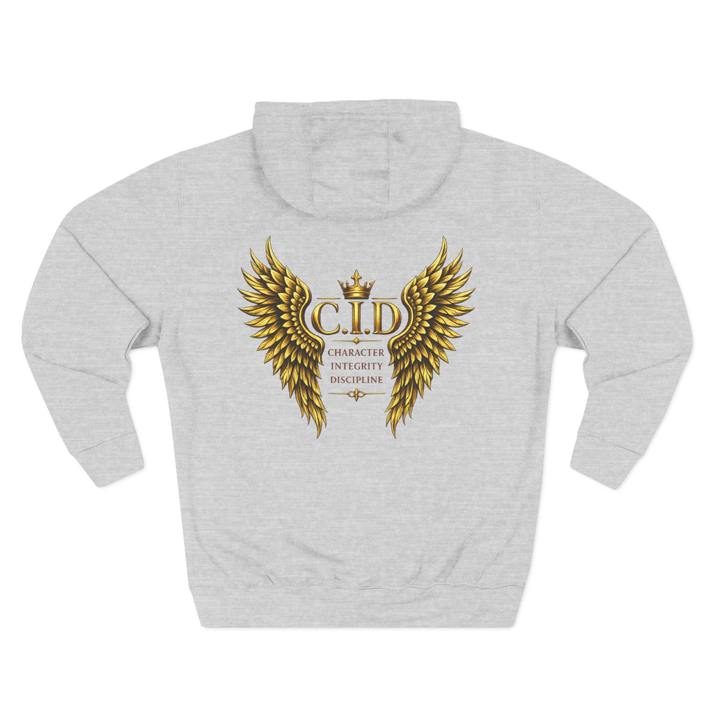 Gold text Unisex Heavyweight Hooded Sweatshirt