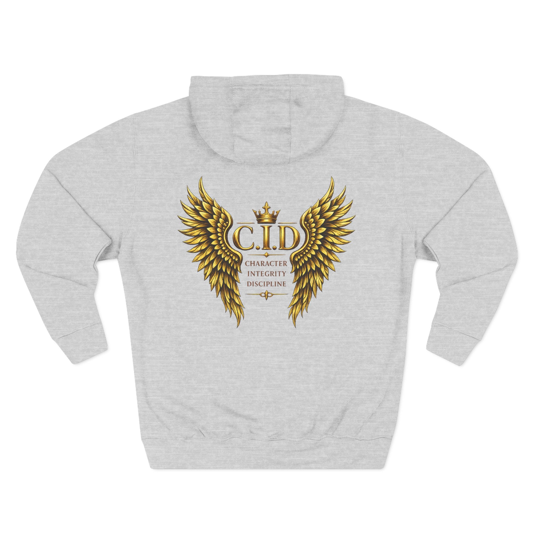Gold text Unisex Heavyweight Hooded Sweatshirt