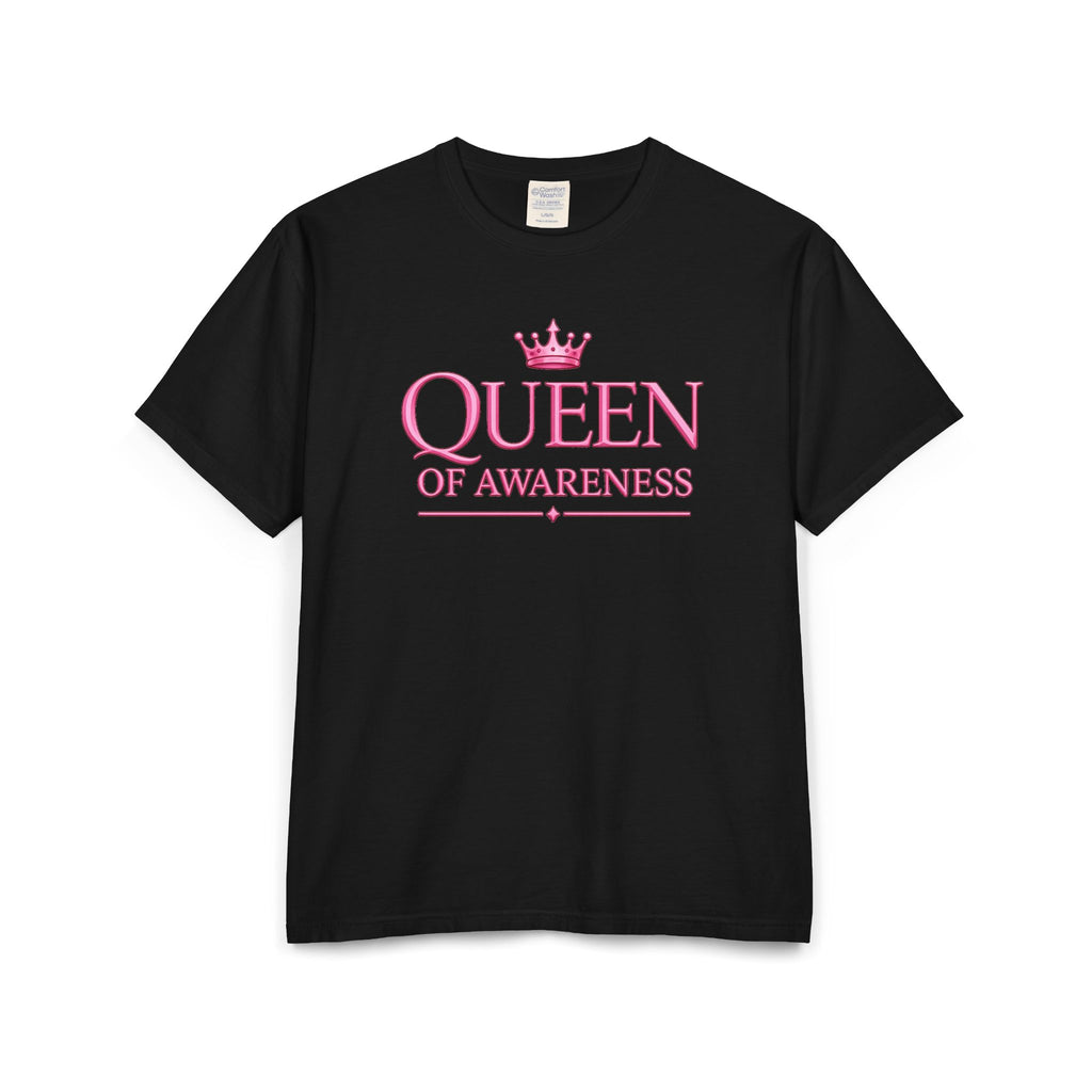 Queen of Awareness Unisex Garment-Dyed T-shirt | Pink