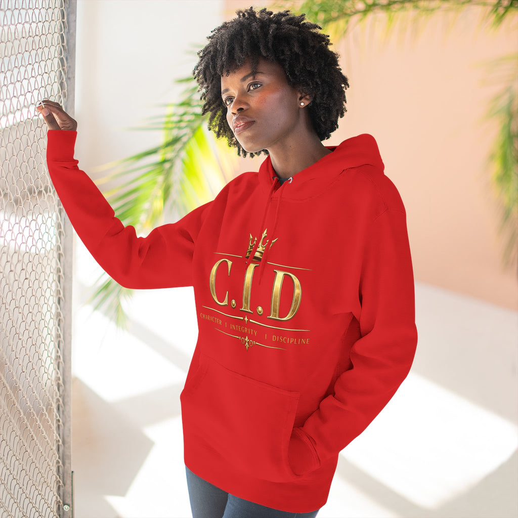 Gold text Unisex Heavyweight Hooded Sweatshirt