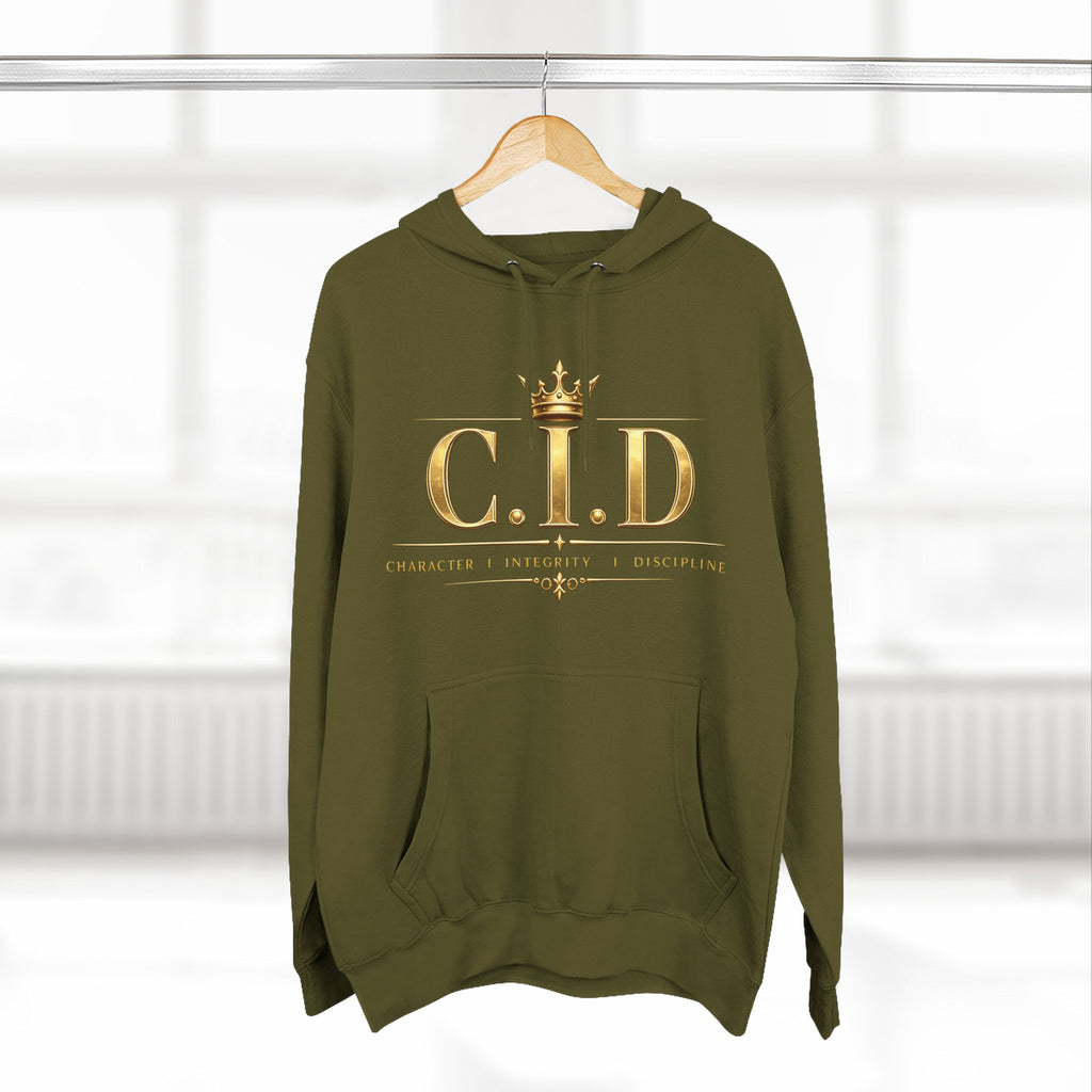 Gold text Unisex Heavyweight Hooded Sweatshirt