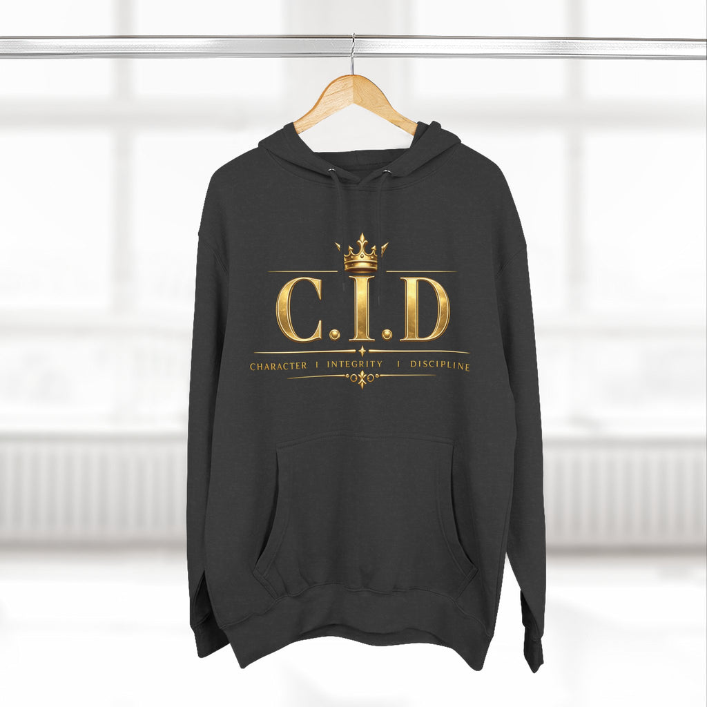 Gold text Unisex Heavyweight Hooded Sweatshirt