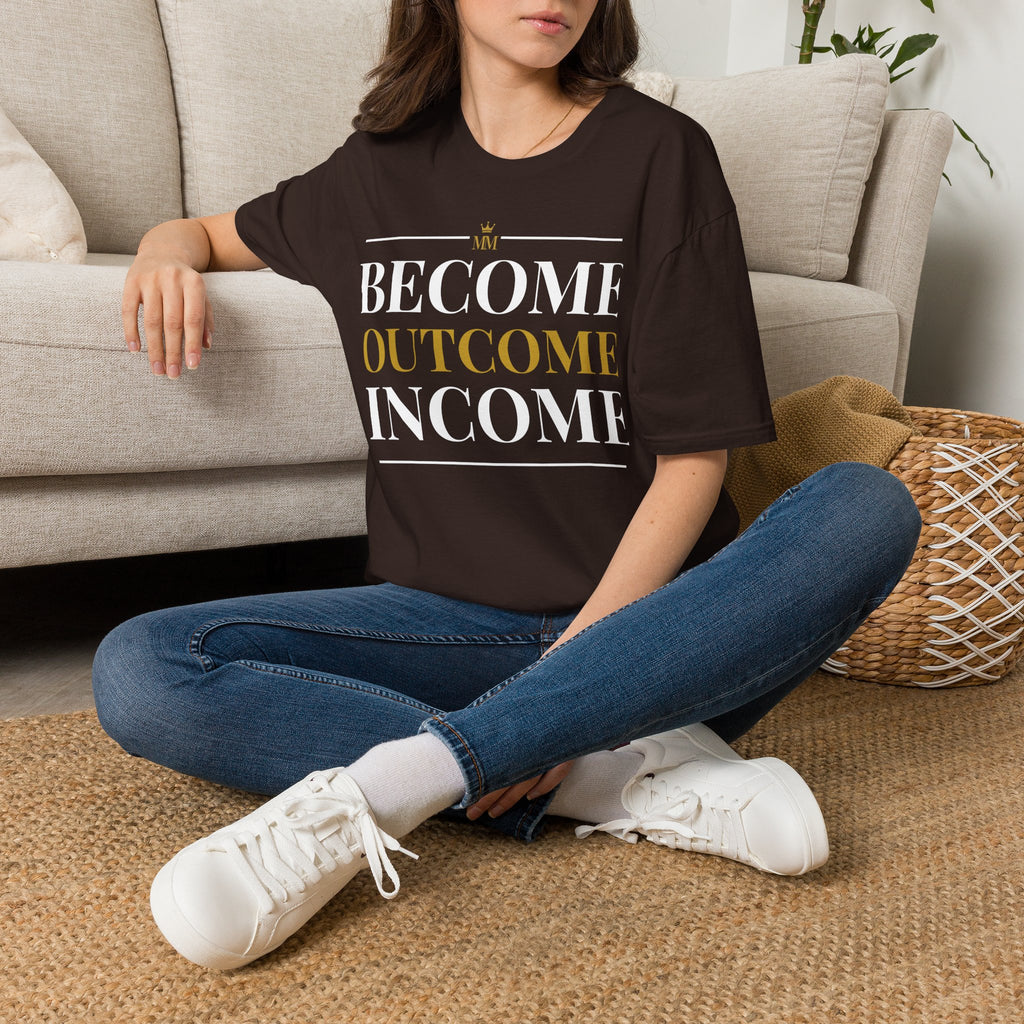 BECOME OUTCOME INCOME Unisex Garment-Dyed T-shirt