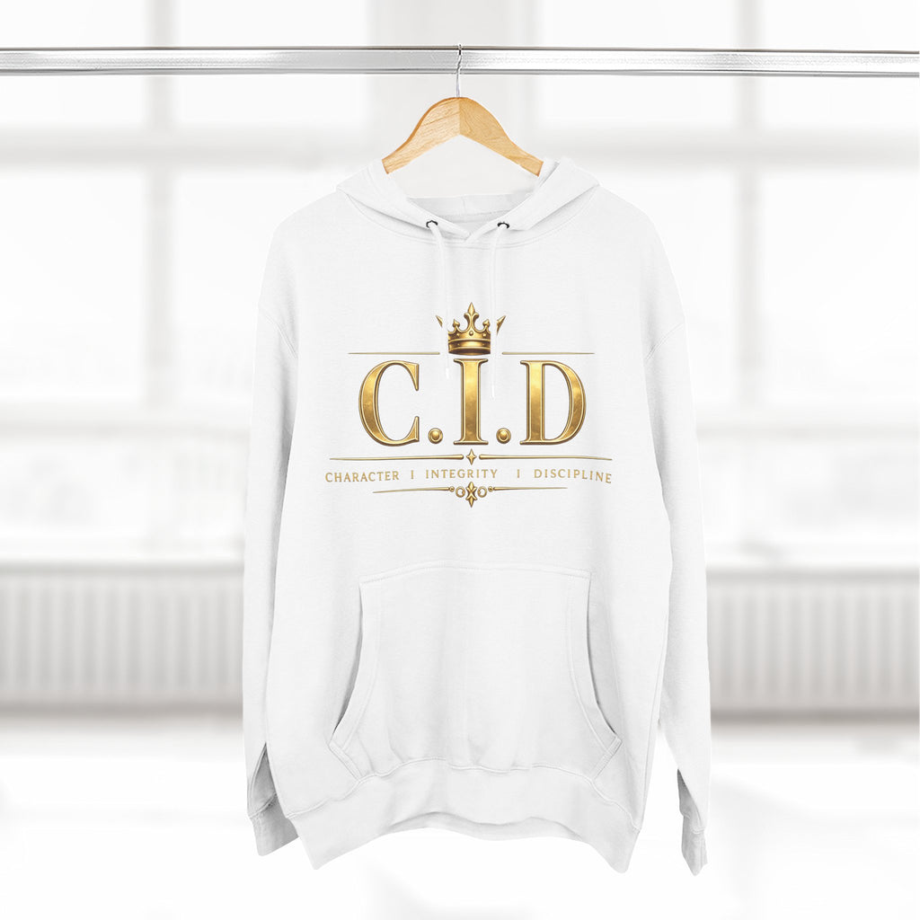 Gold text Unisex Heavyweight Hooded Sweatshirt