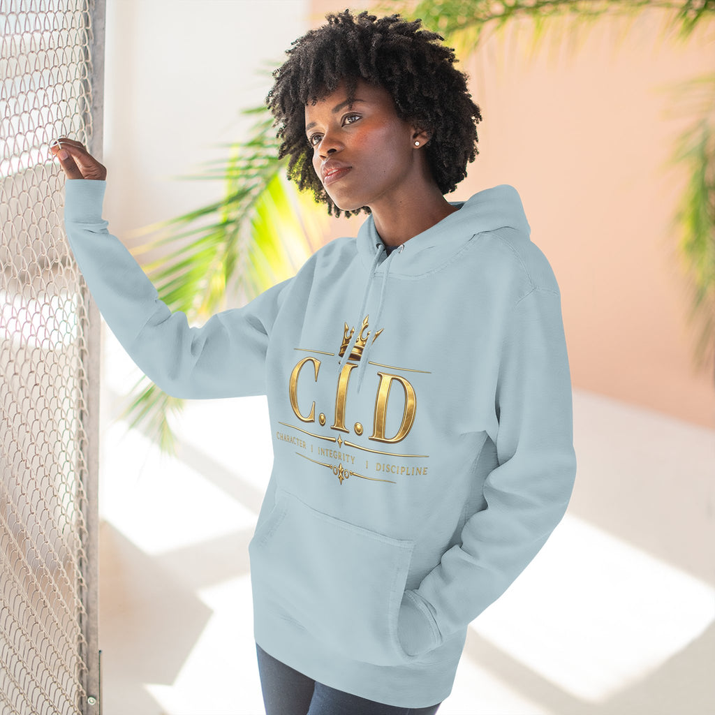Gold text Unisex Heavyweight Hooded Sweatshirt