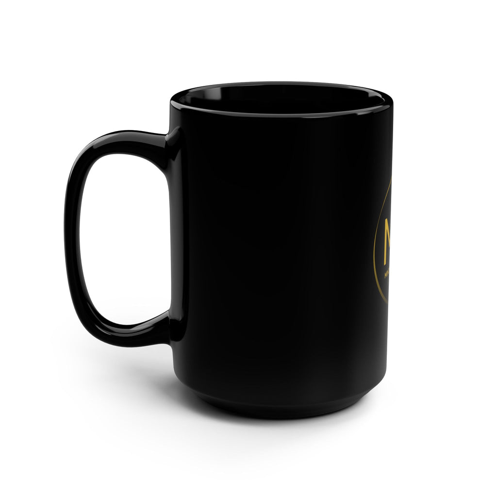 MM logo Black Mug, 15oz