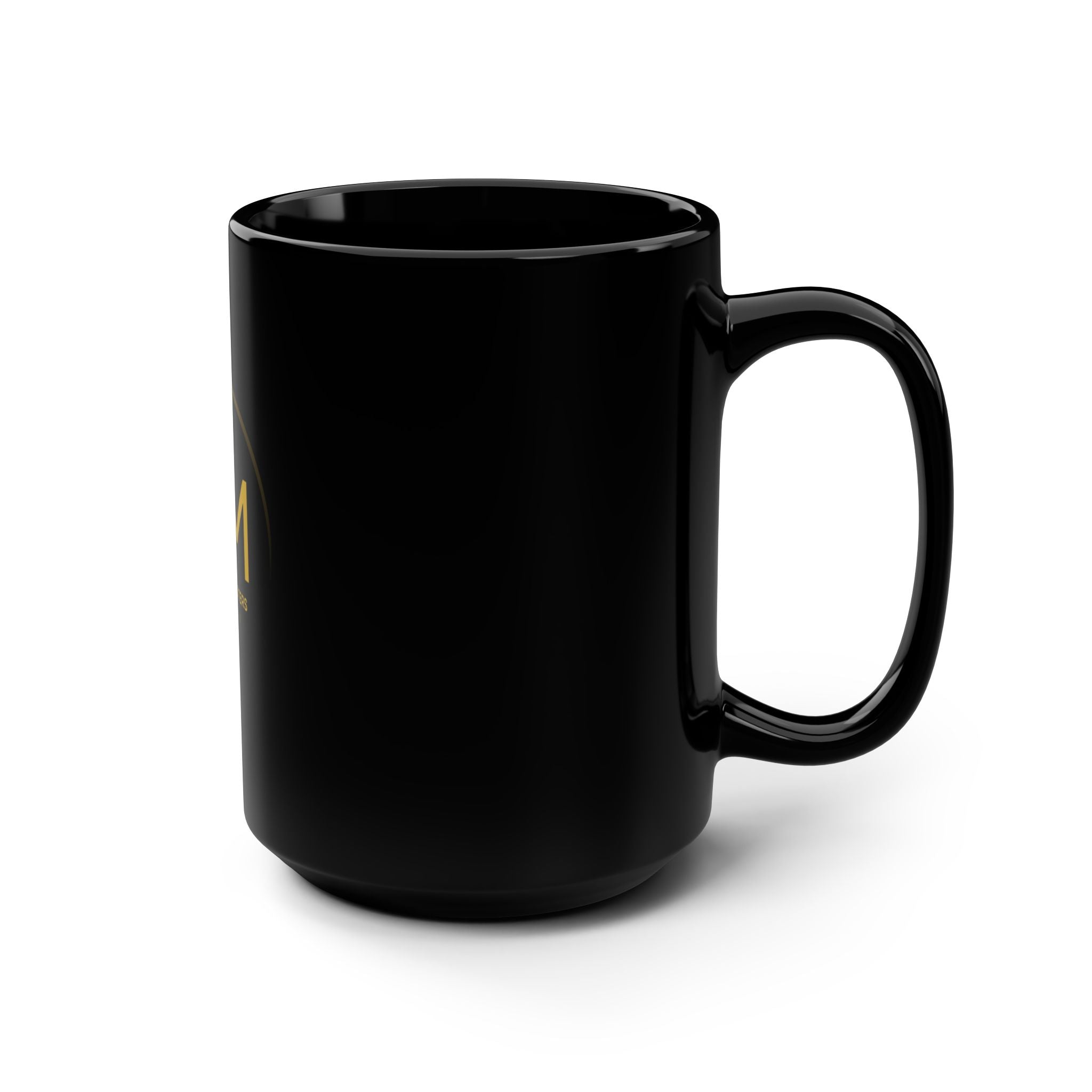 MM logo Black Mug, 15oz