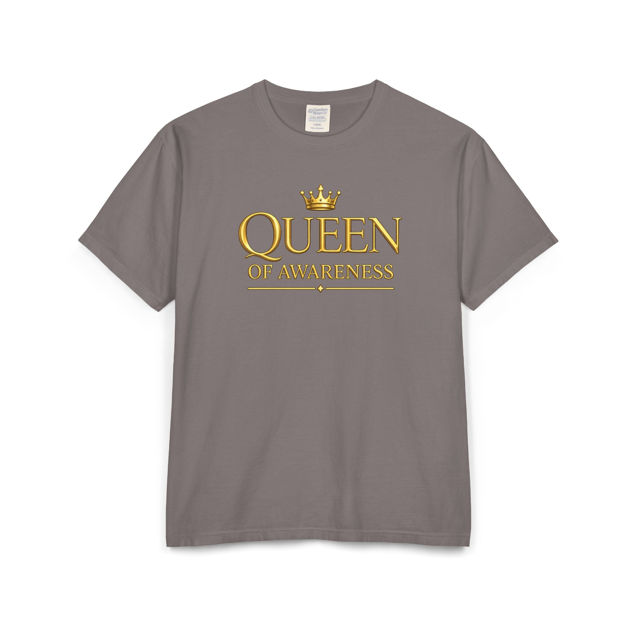 Queen of Awareness Unisex Garment-Dyed T-shirt | Gold