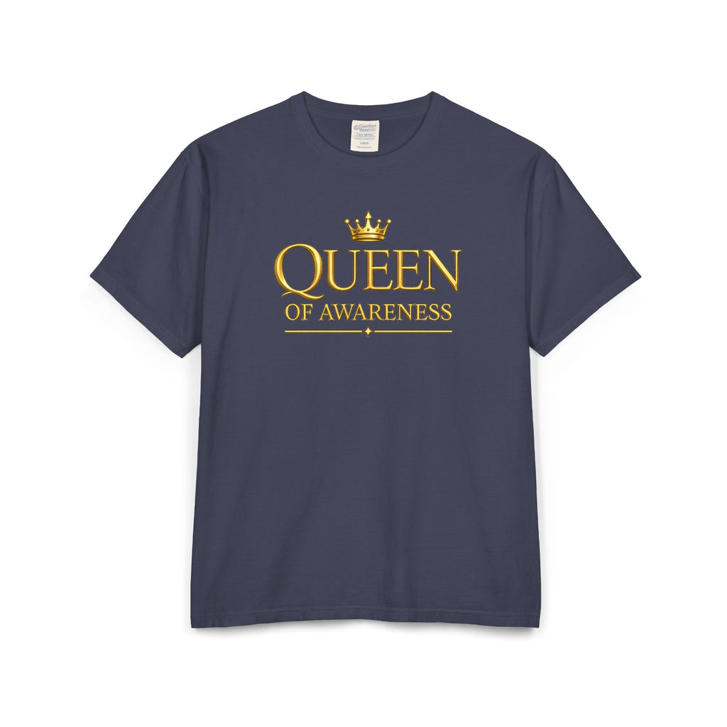 Queen of Awareness Unisex Garment-Dyed T-shirt | Gold