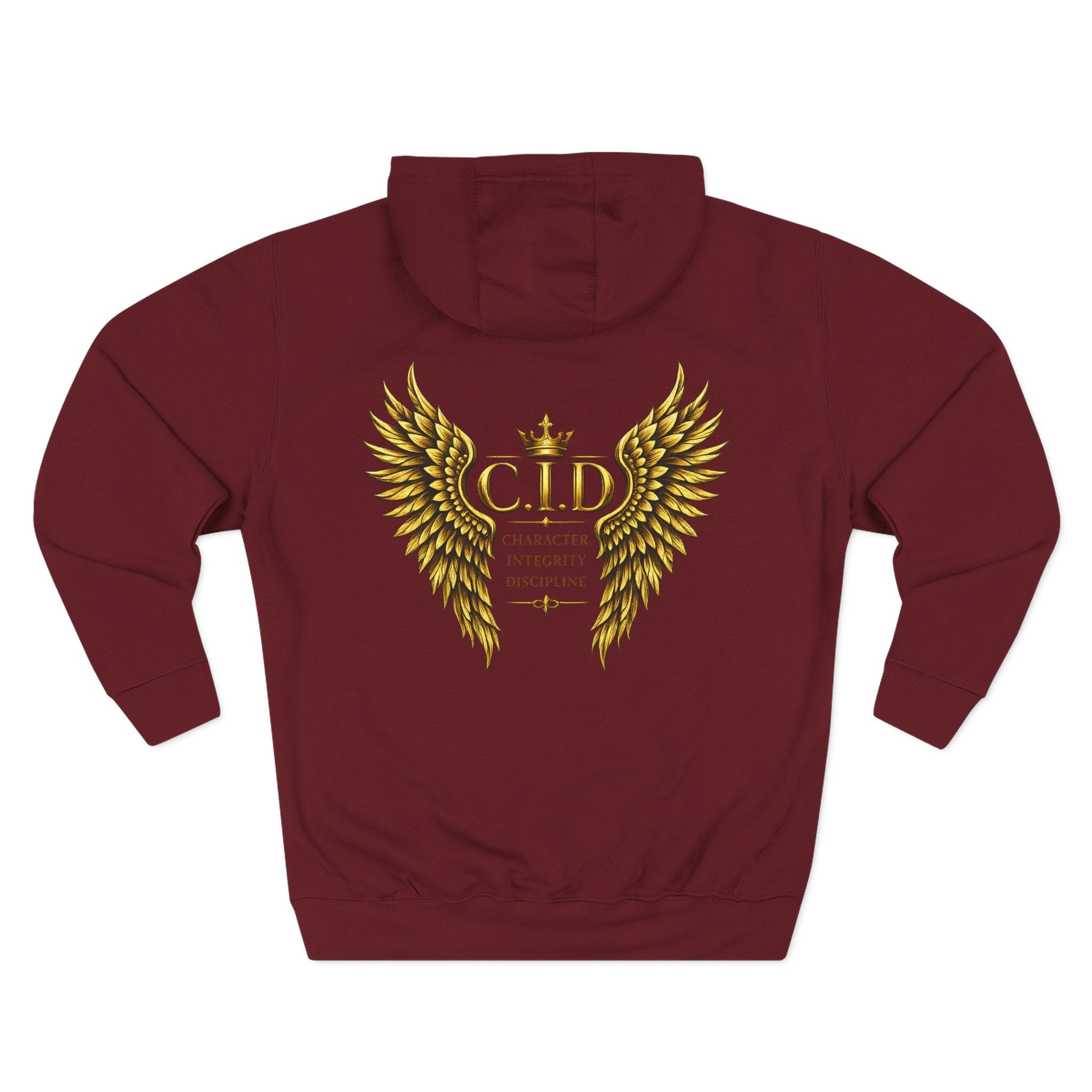 Gold text Unisex Heavyweight Hooded Sweatshirt
