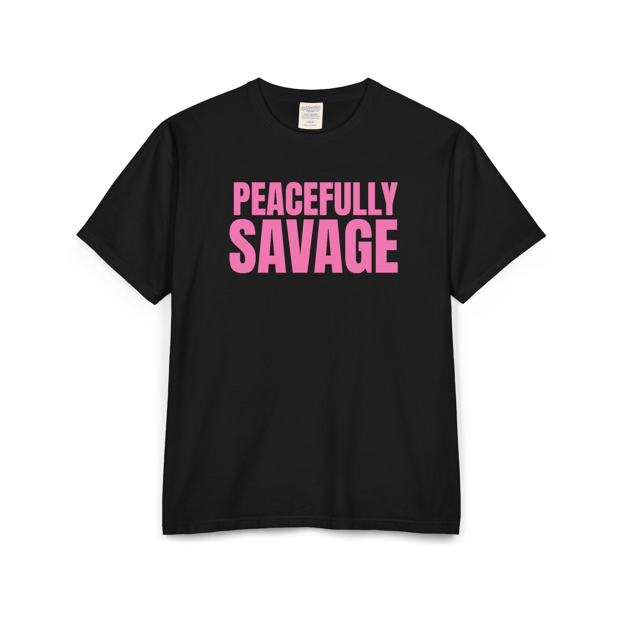 PEACEFULLY SAVAGE Unisex ComfortWash® Garment-Dyed T-Shirt