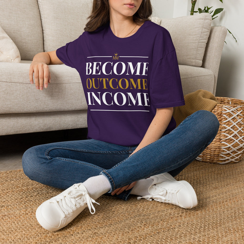 BECOME OUTCOME INCOME Unisex Garment-Dyed T-shirt