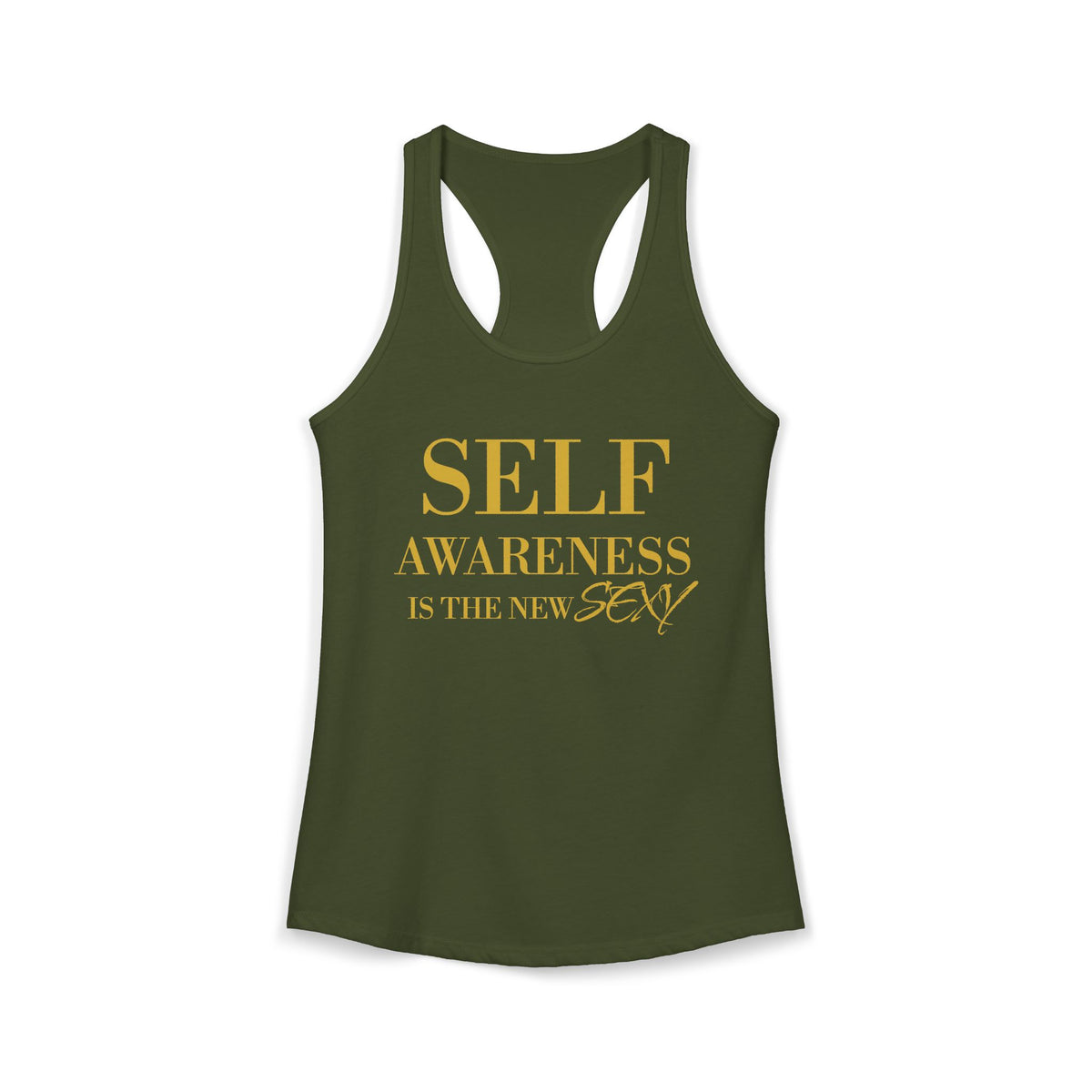 Mindset Master Podcast Racerback Tank — Women's Workout Tank