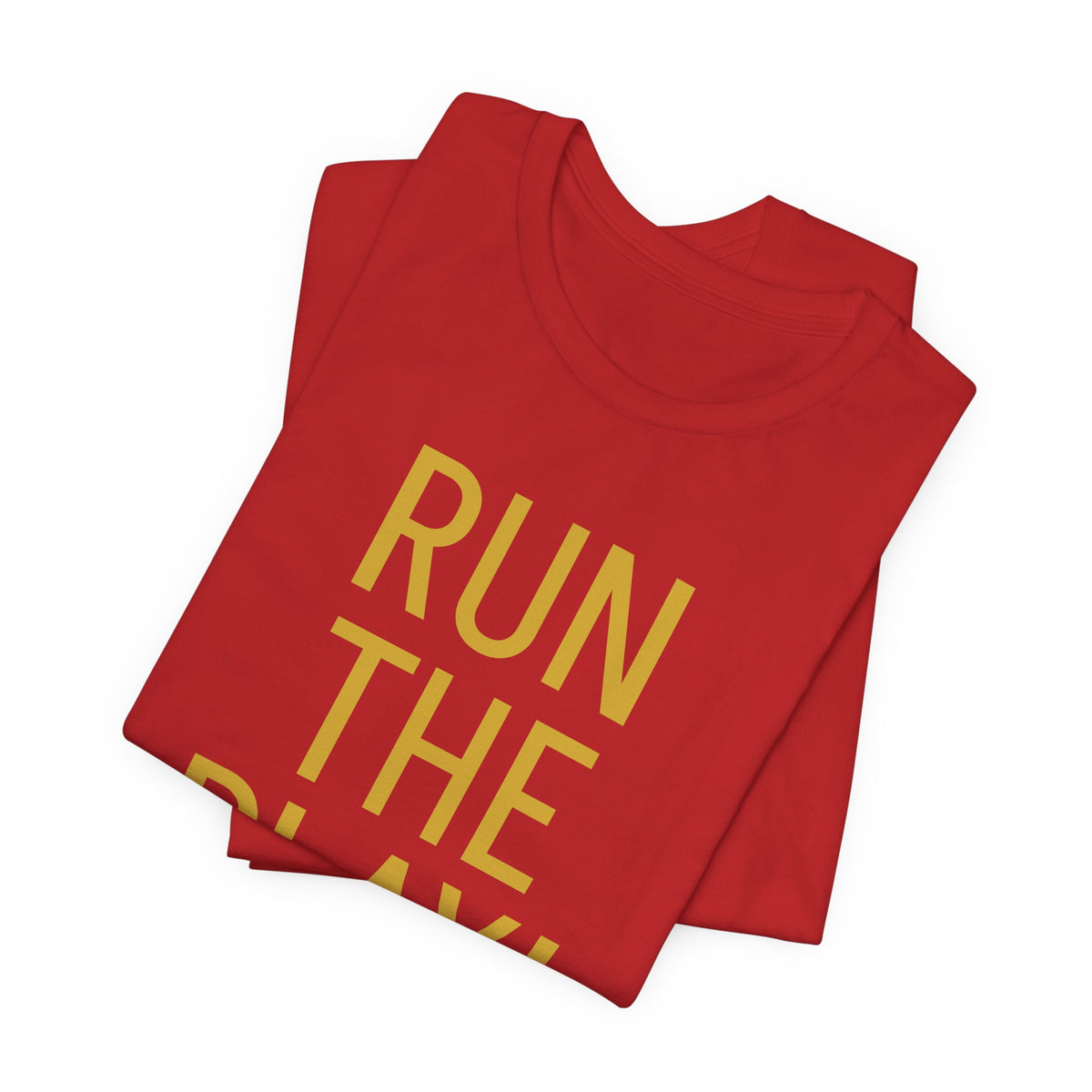 RUN THE PLAY! Jersey Short Sleeve Tee- ships globally