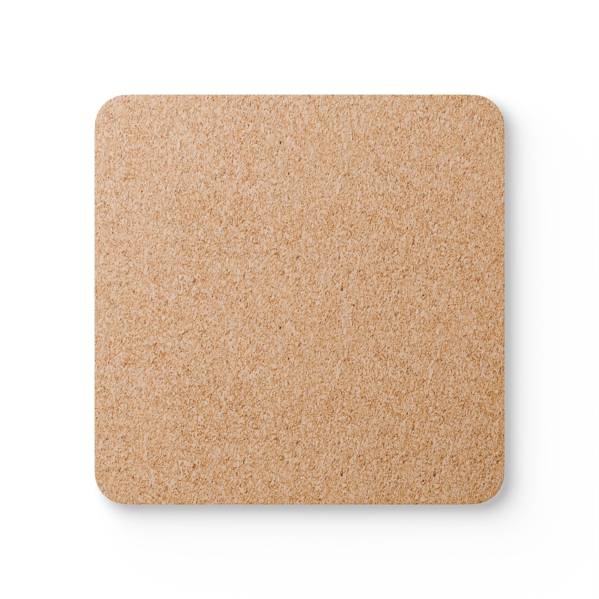 Hardboard Coasters with Cork Bottom (Set of 4)