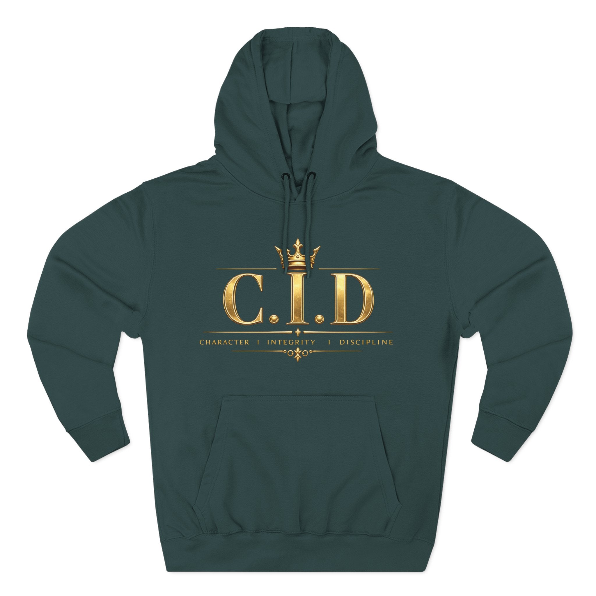 Gold text Unisex Heavyweight Hooded Sweatshirt