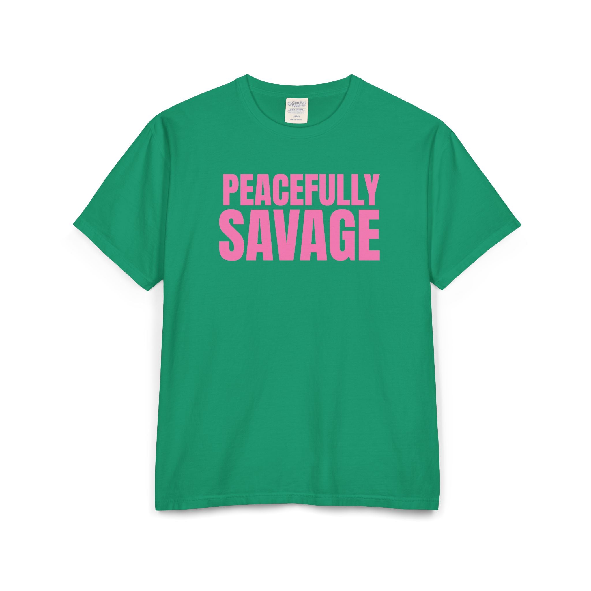 PEACEFULLY SAVAGE Unisex ComfortWash® Garment-Dyed T-Shirt