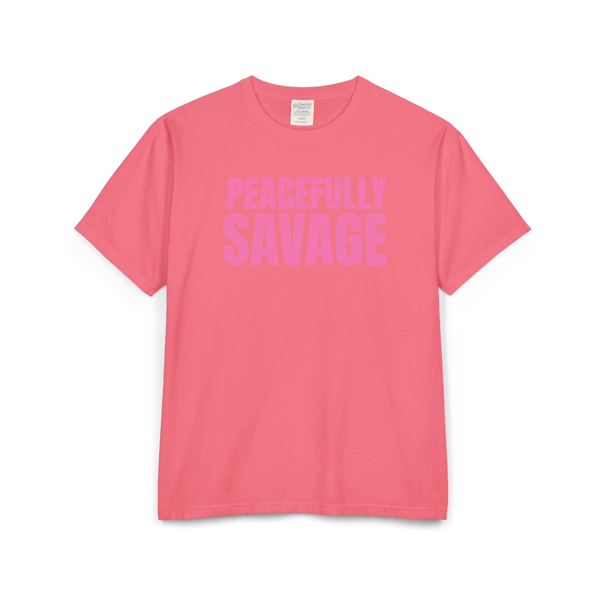 PEACEFULLY SAVAGE Unisex ComfortWash® Garment-Dyed T-Shirt