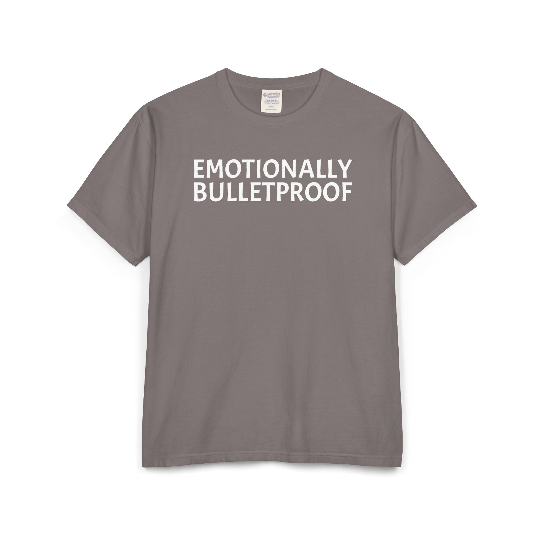 EMOTIONALLY BULLETPROOF Unisex ComfortWash® Garment-Dyed T-Shirt