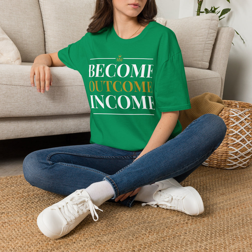 BECOME OUTCOME INCOME Unisex Garment-Dyed T-shirt