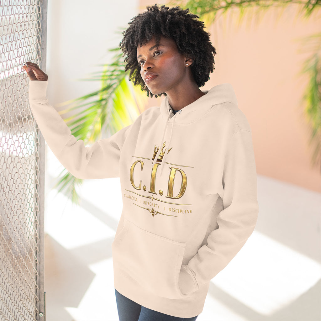 Gold text Unisex Heavyweight Hooded Sweatshirt