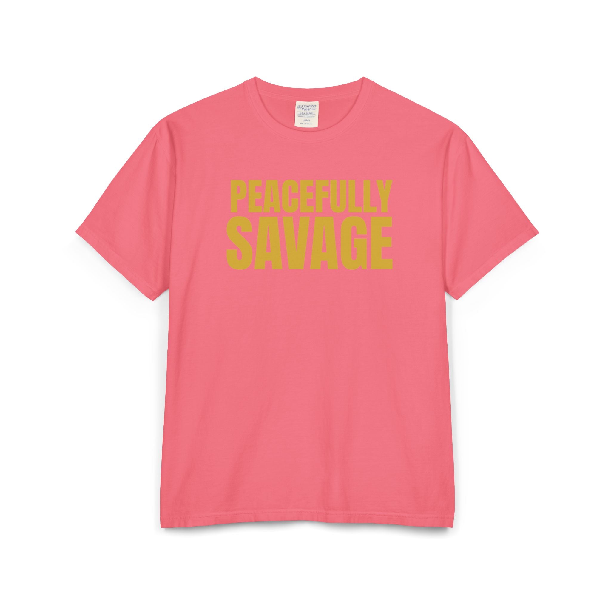 PEACEFULLY SAVAGE Unisex ComfortWash® Garment-Dyed T-Shirt
