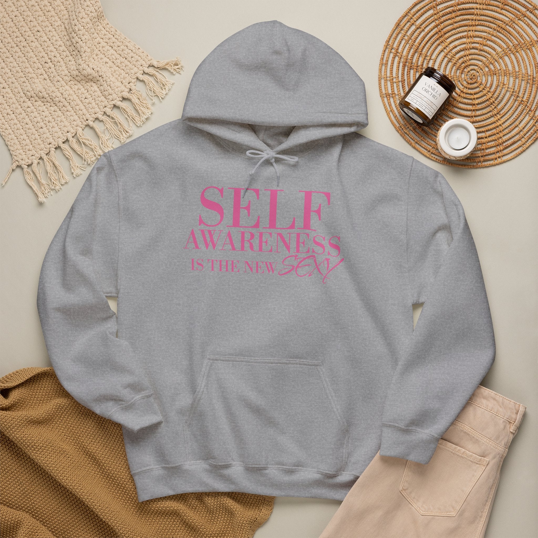 Self Awareness Is The New Sexy Hoodie — Motivational Graphic Sweatshirt