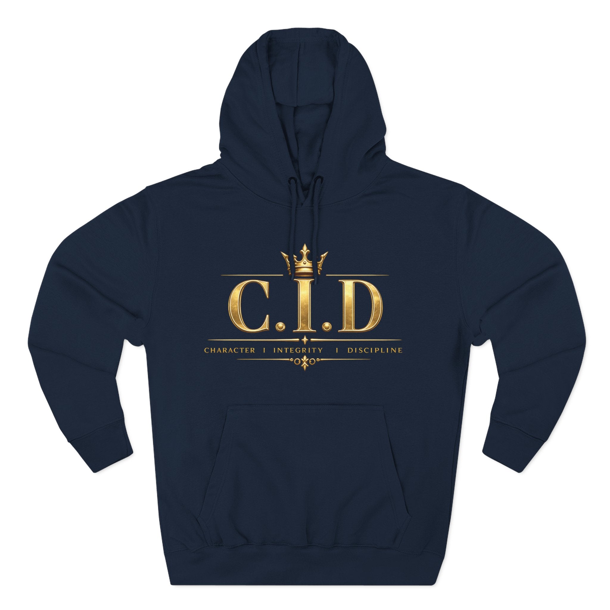 Gold text Unisex Heavyweight Hooded Sweatshirt