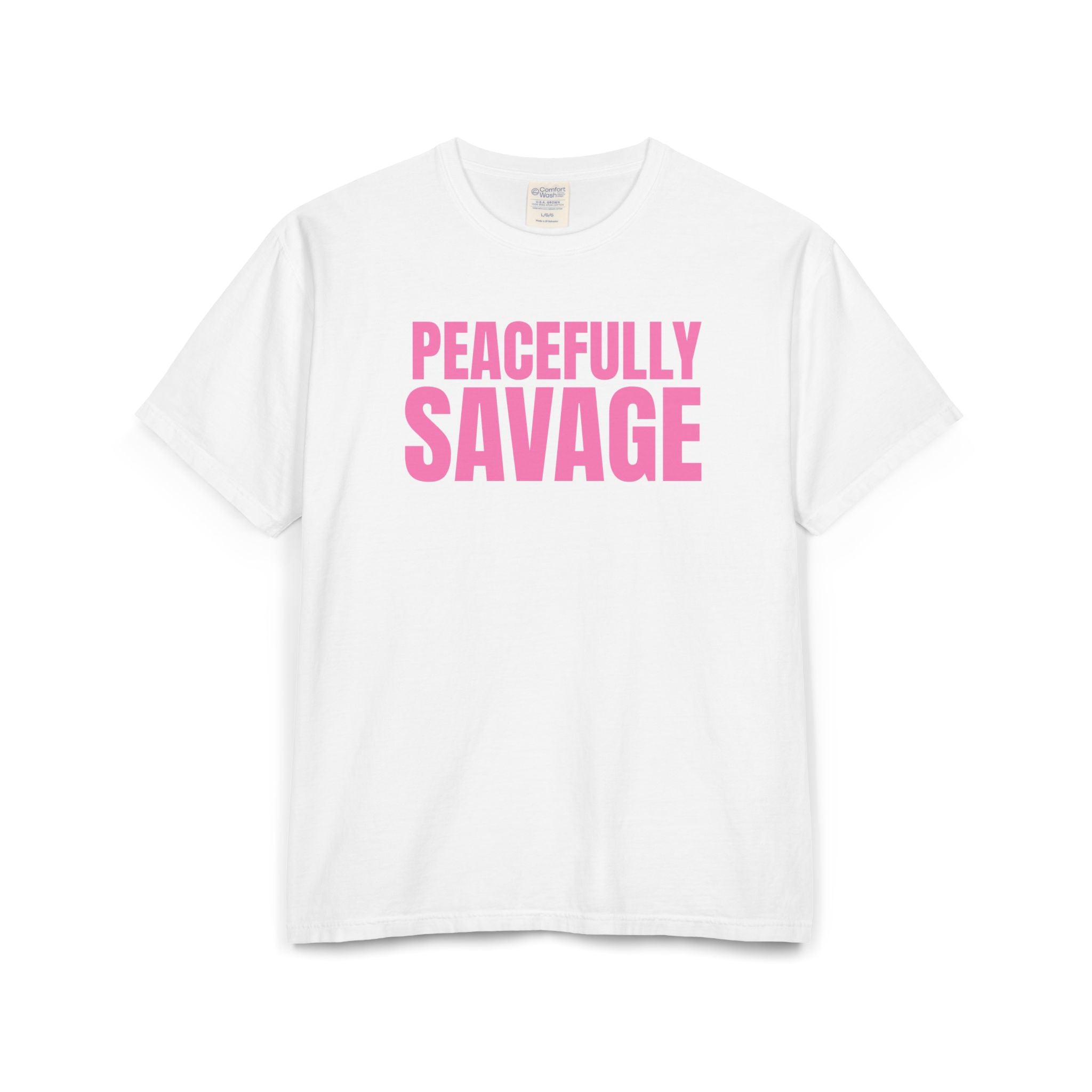 PEACEFULLY SAVAGE Unisex ComfortWash® Garment-Dyed T-Shirt