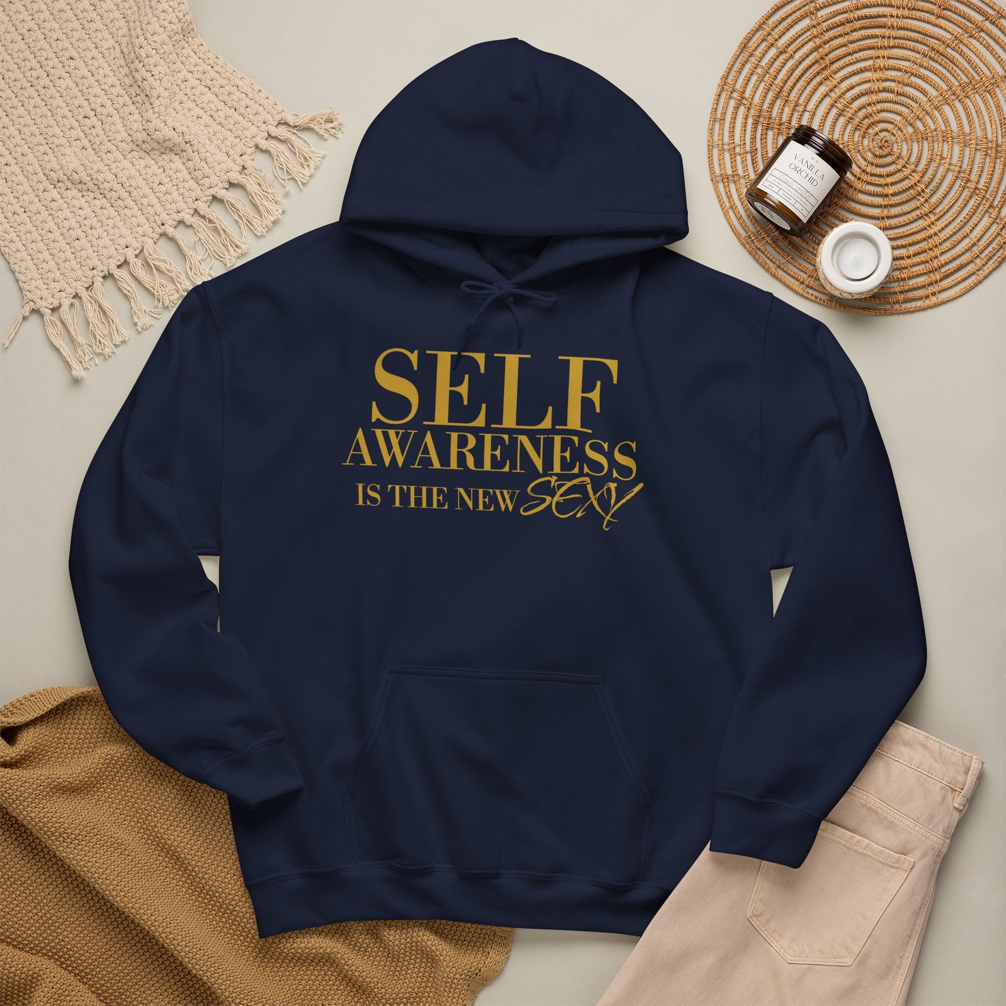 Self Awareness Is The New Sexy Hoodie — Motivational Graphic Sweatshirt