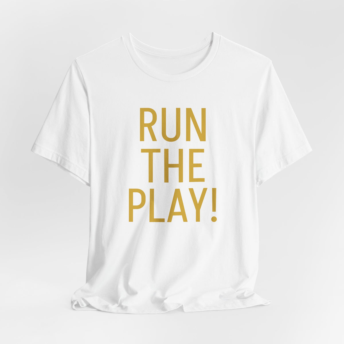 RUN THE PLAY! Jersey Short Sleeve Tee- ships globally