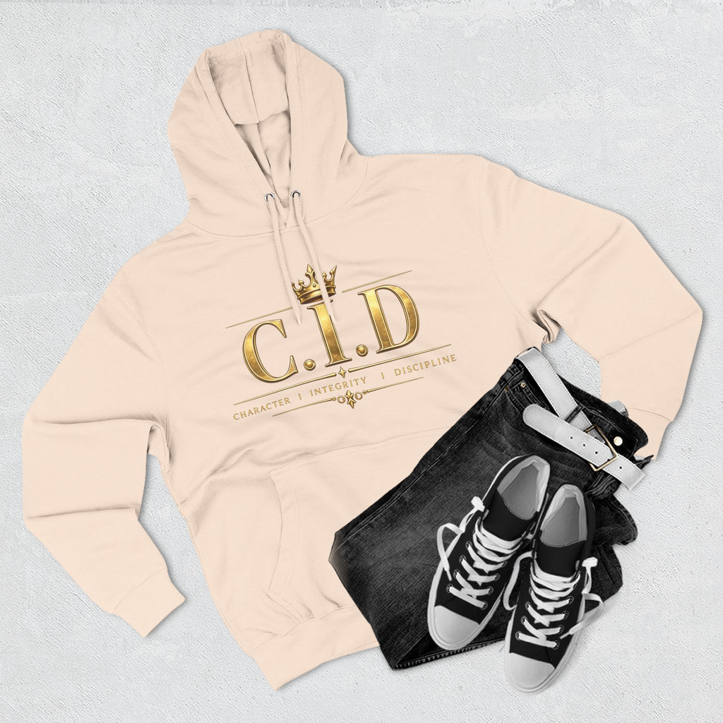 Gold text Unisex Heavyweight Hooded Sweatshirt