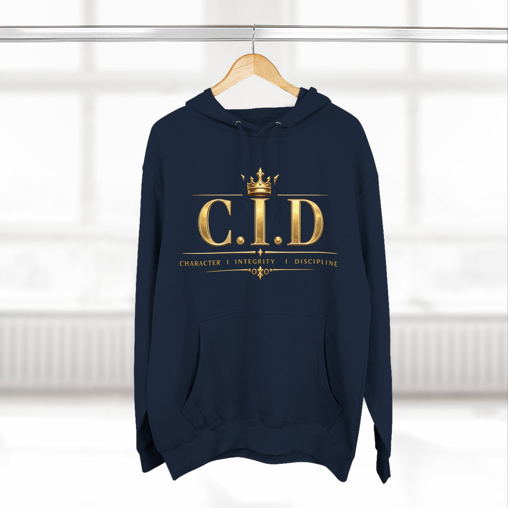 Gold text Unisex Heavyweight Hooded Sweatshirt