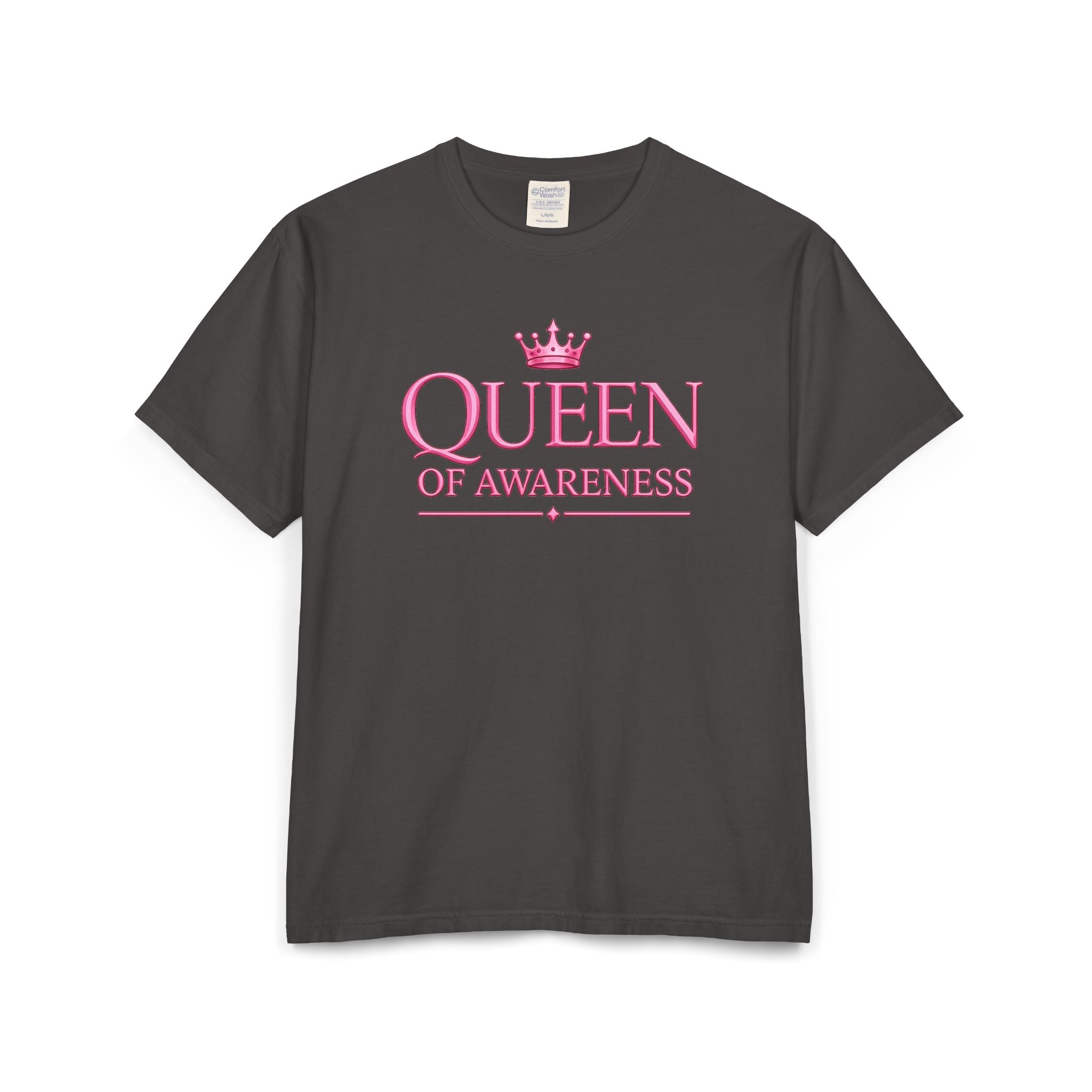 Queen of Awareness Unisex Garment-Dyed T-shirt | Pink