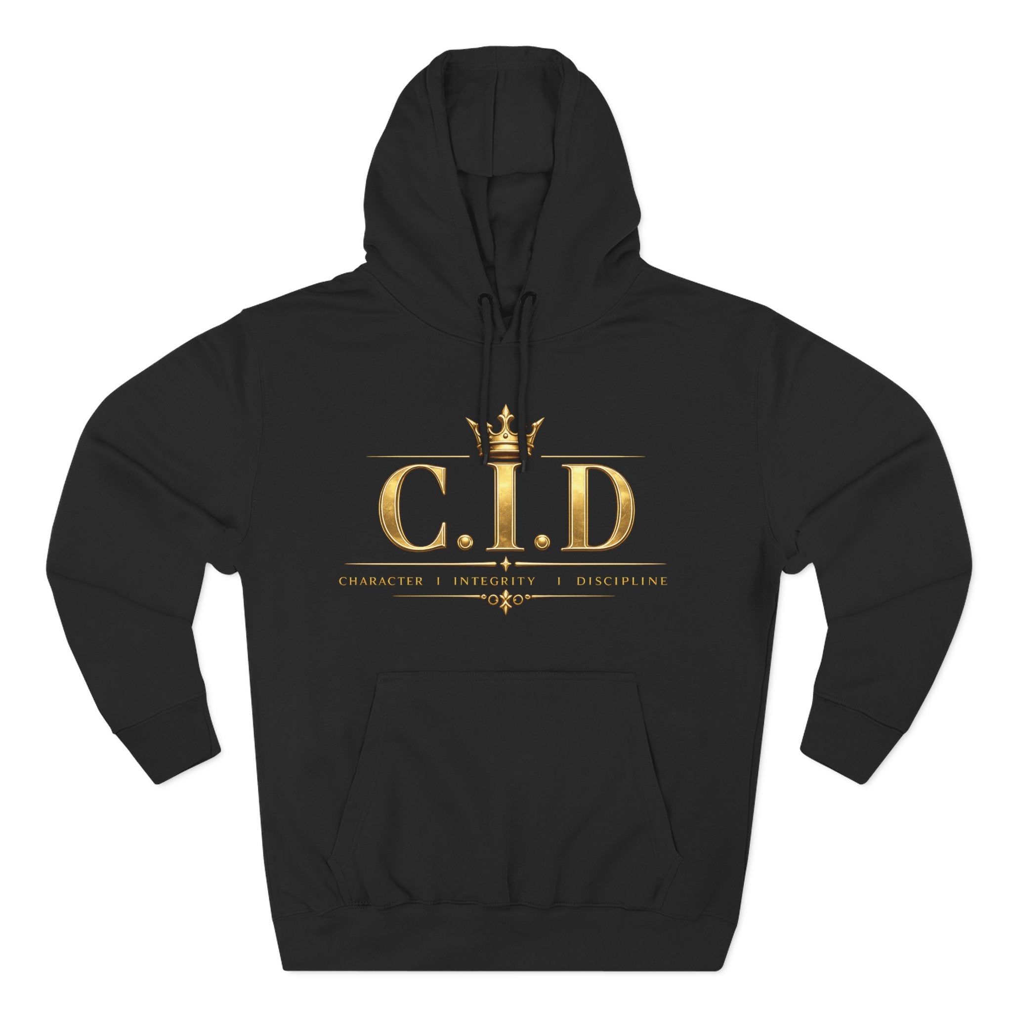 Gold text Unisex Heavyweight Hooded Sweatshirt