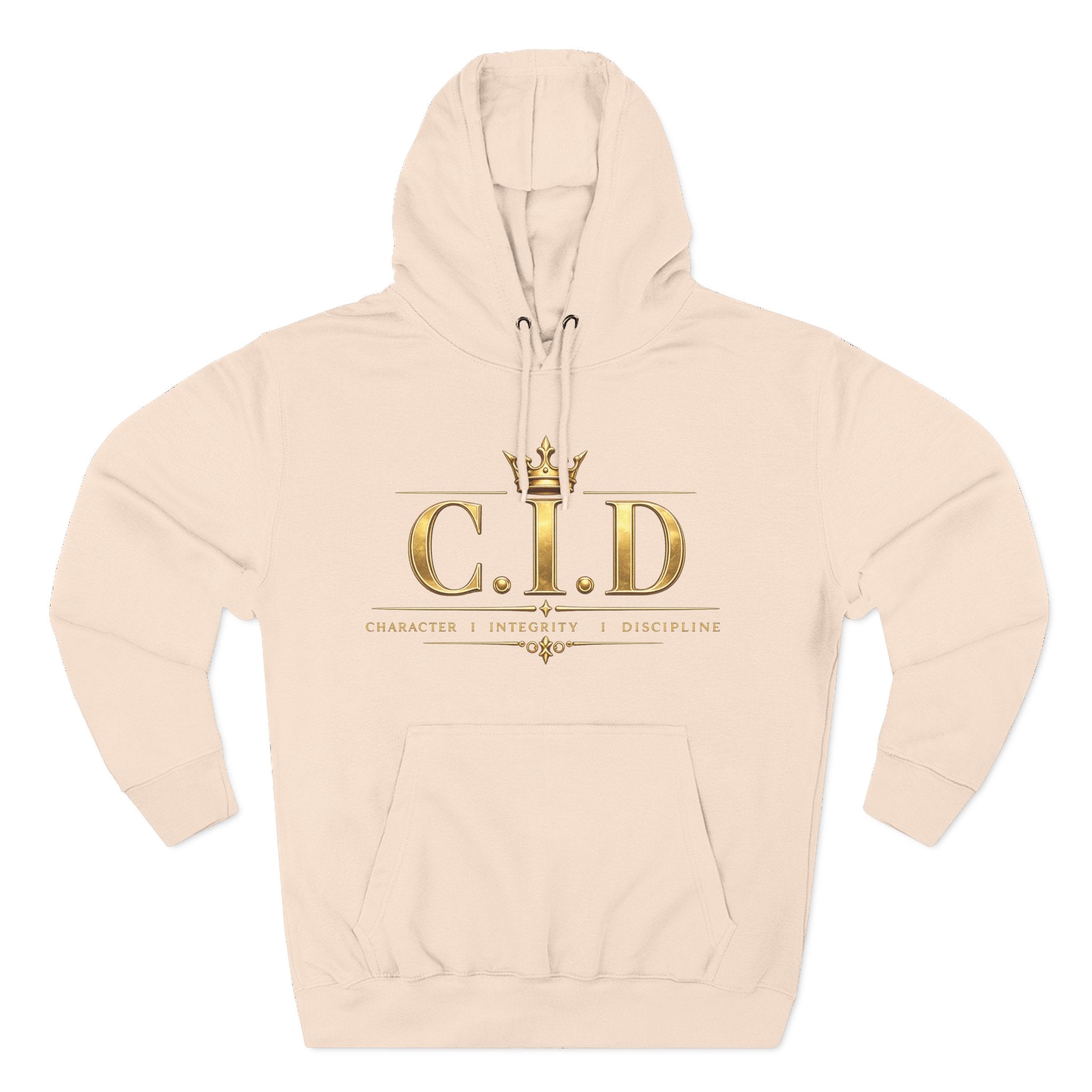 Gold text Unisex Heavyweight Hooded Sweatshirt