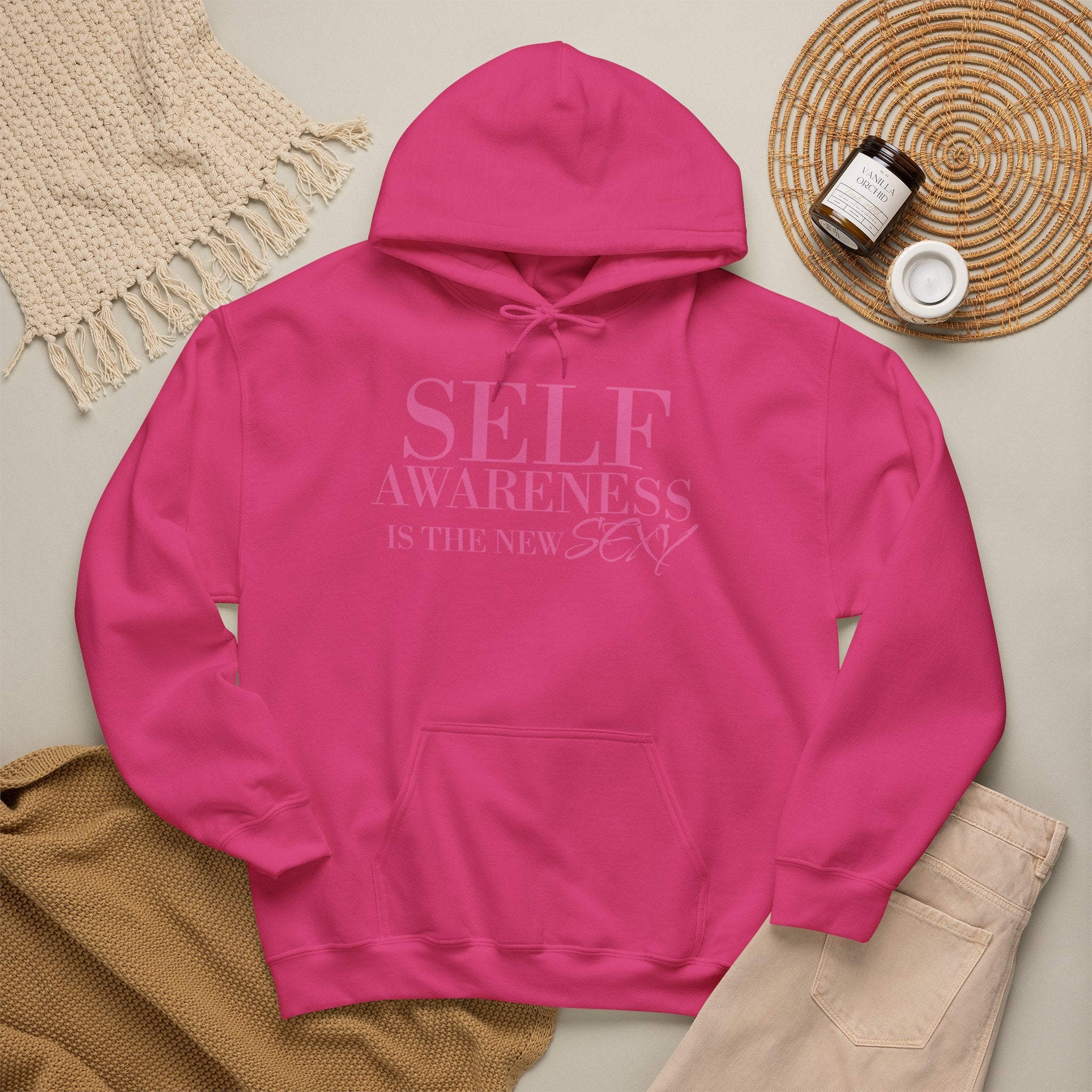 Self Awareness Is The New Sexy Hoodie — Motivational Graphic Sweatshirt