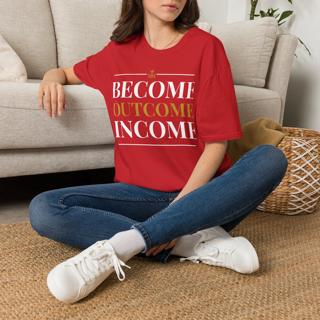 BECOME OUTCOME INCOME Unisex Garment-Dyed T-shirt