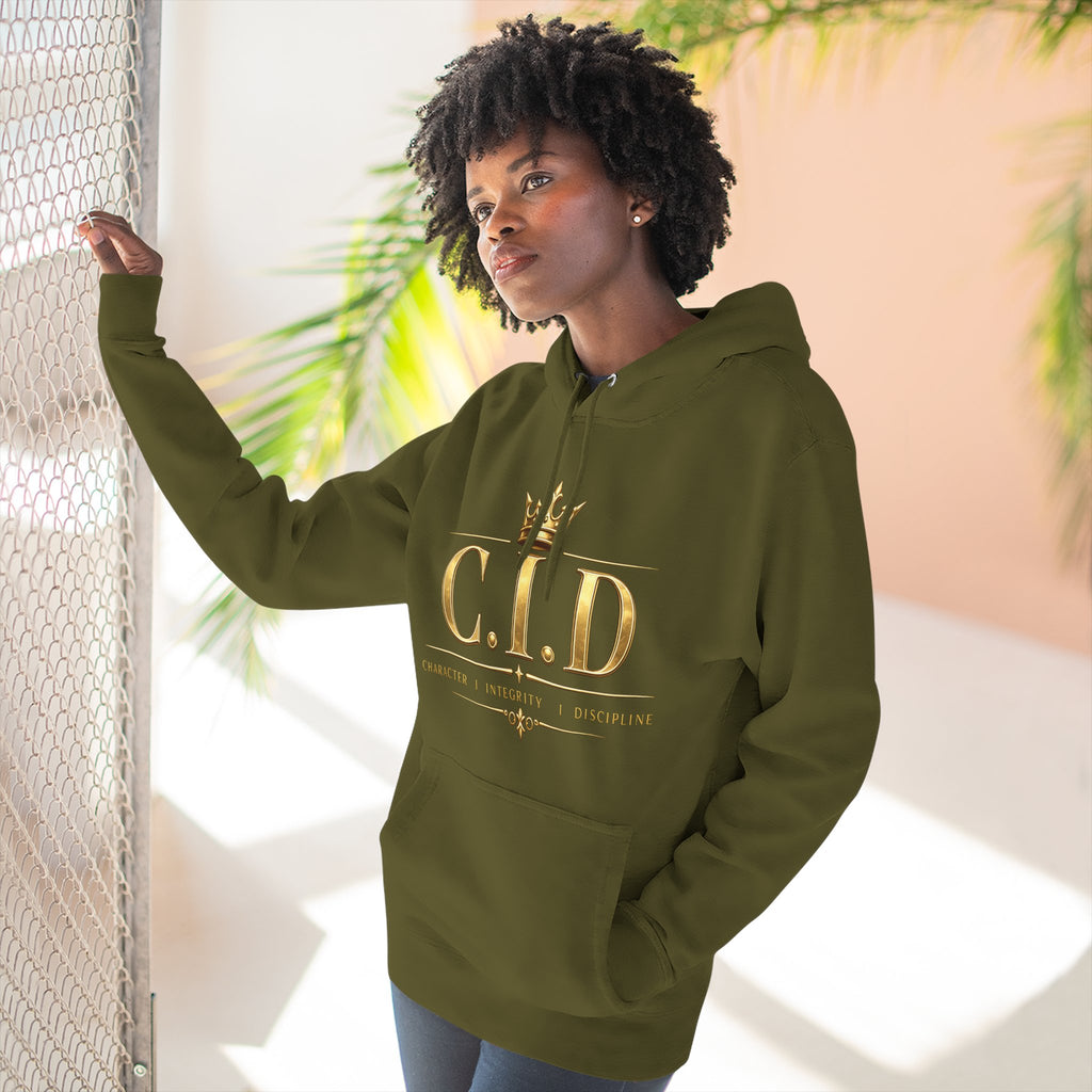 Gold text Unisex Heavyweight Hooded Sweatshirt