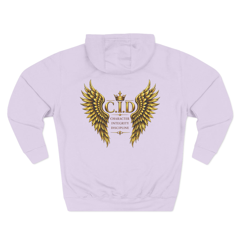 Gold text Unisex Heavyweight Hooded Sweatshirt