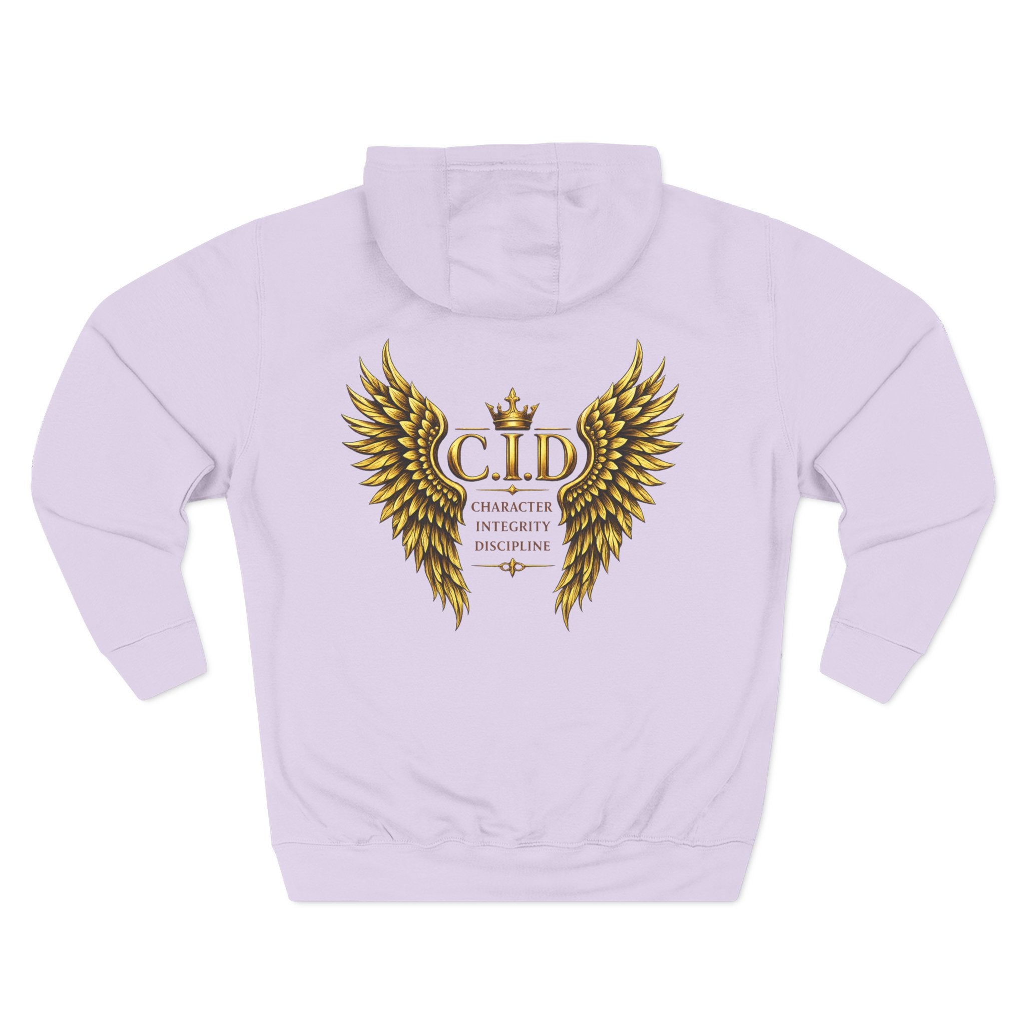 Gold text Unisex Heavyweight Hooded Sweatshirt