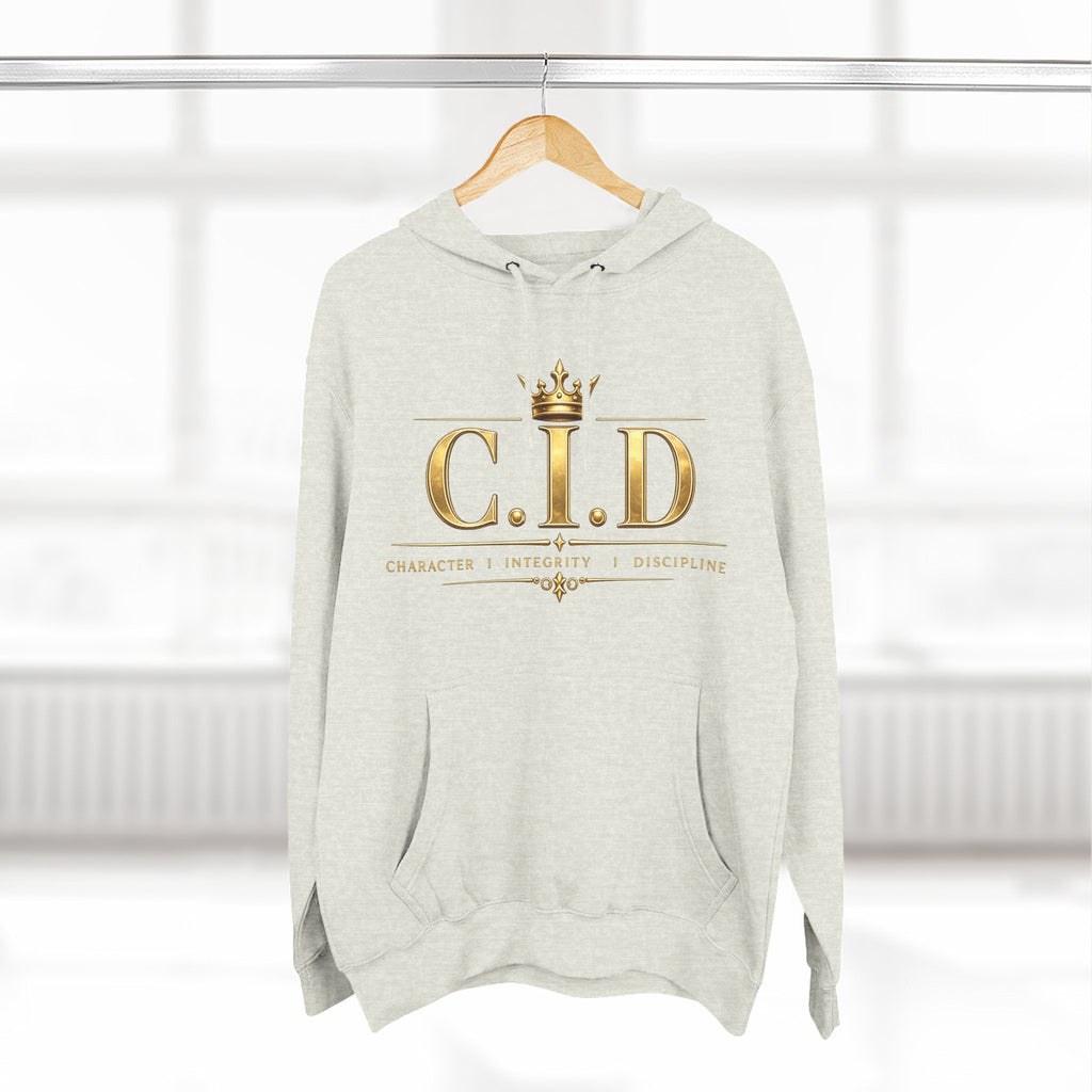 Gold text Unisex Heavyweight Hooded Sweatshirt