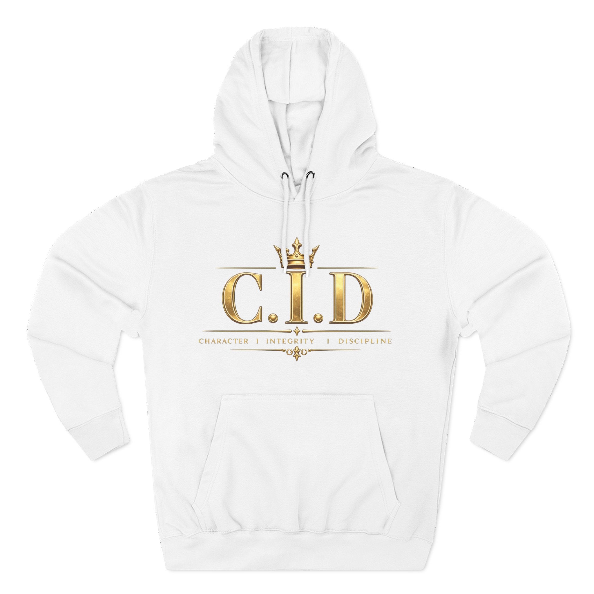 Gold text Unisex Heavyweight Hooded Sweatshirt