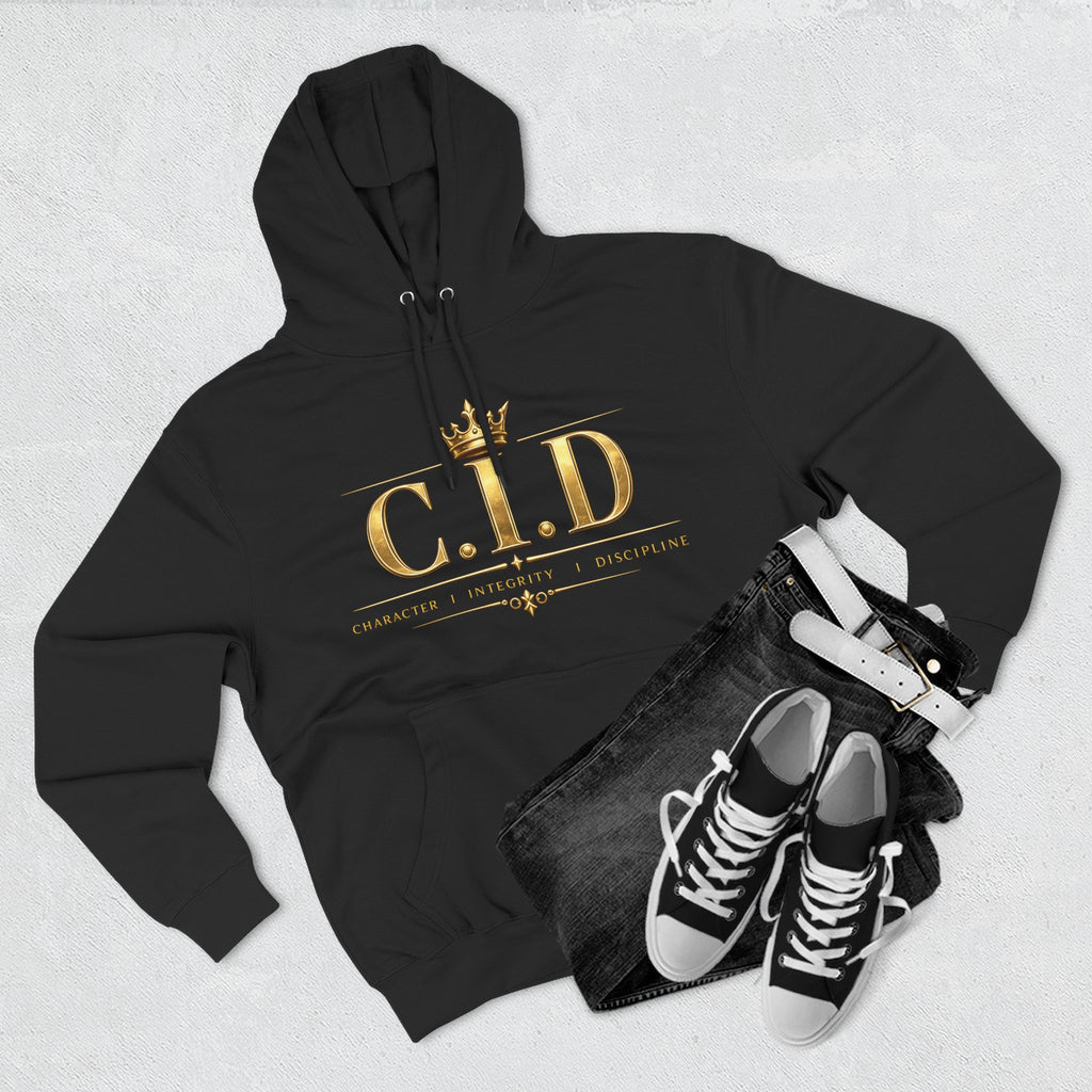 Gold text Unisex Heavyweight Hooded Sweatshirt