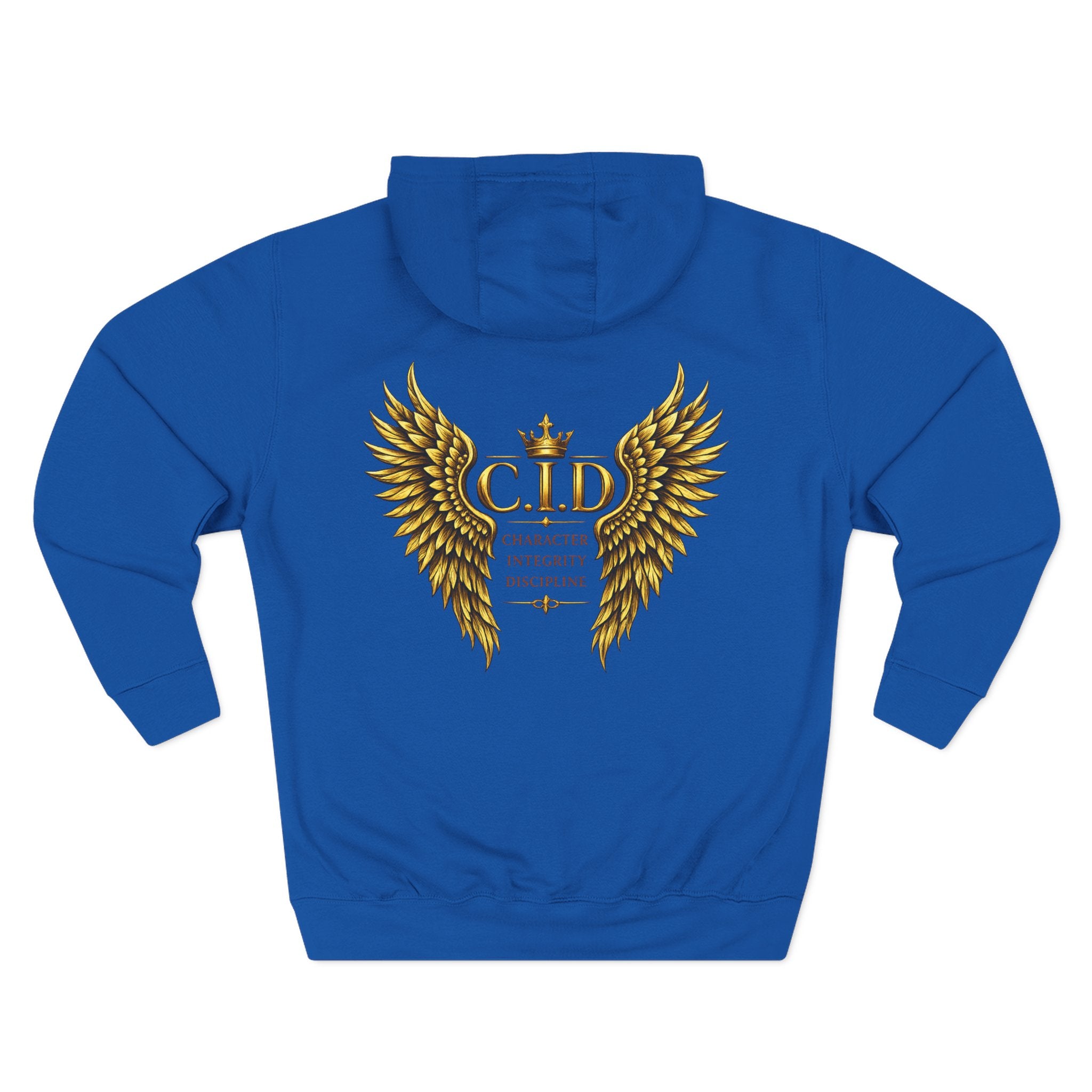 Gold text Unisex Heavyweight Hooded Sweatshirt
