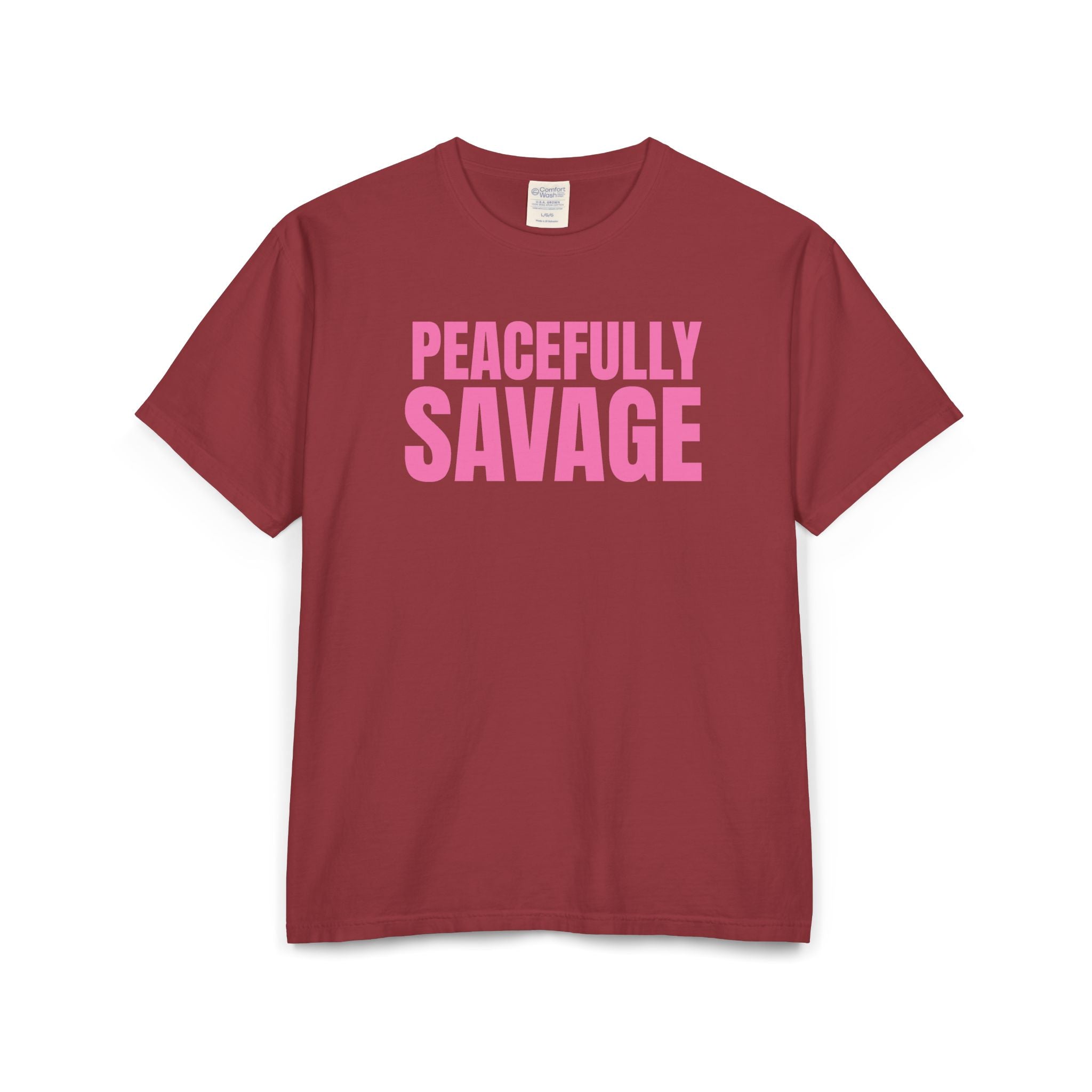 PEACEFULLY SAVAGE Unisex ComfortWash® Garment-Dyed T-Shirt