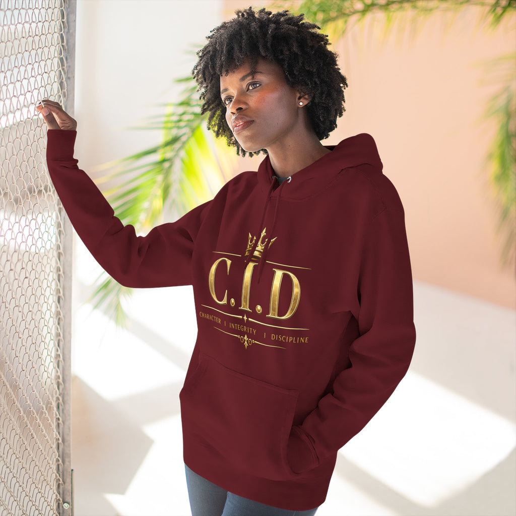Gold text Unisex Heavyweight Hooded Sweatshirt