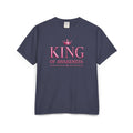King of Awareness Bold Graphic Tee — Pink