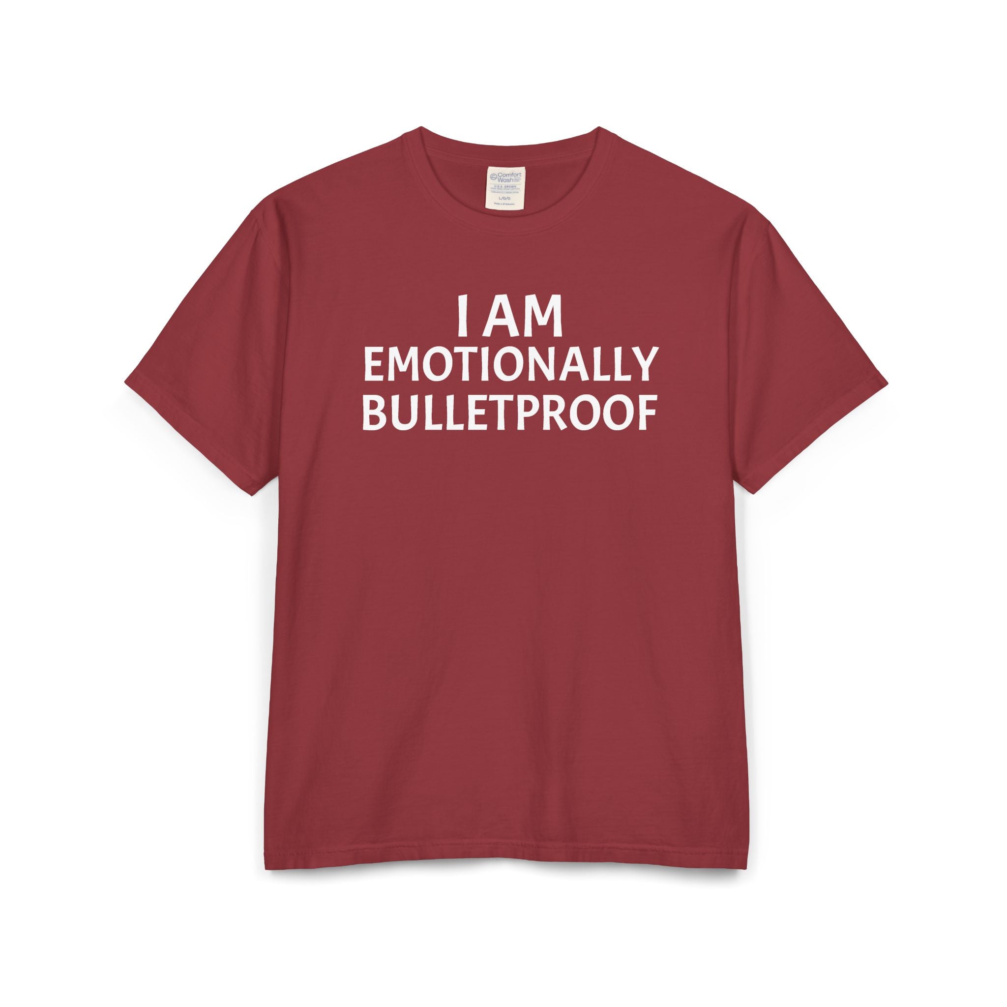 EMOTIONALLY BULLETPROOF Unisex ComfortWash® Garment-Dyed T-Shirt
